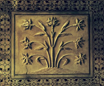 Flowering plant (detail) by Indian School